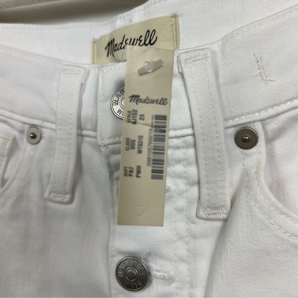 Madewell Women's Skinny White Jeans NWT Crop 10 inch 23 - Picture 9 of 16
